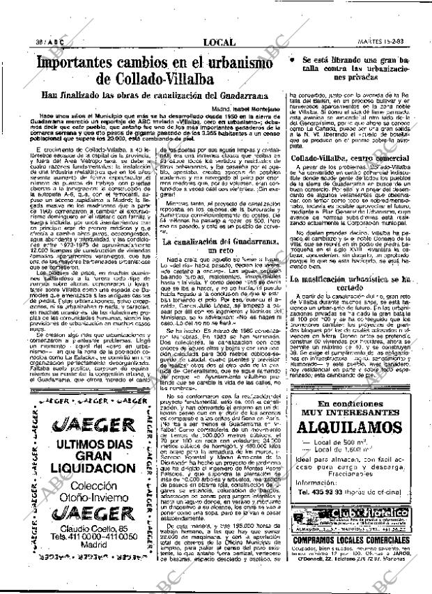 ABC MADRID 15-02-1983 página 38