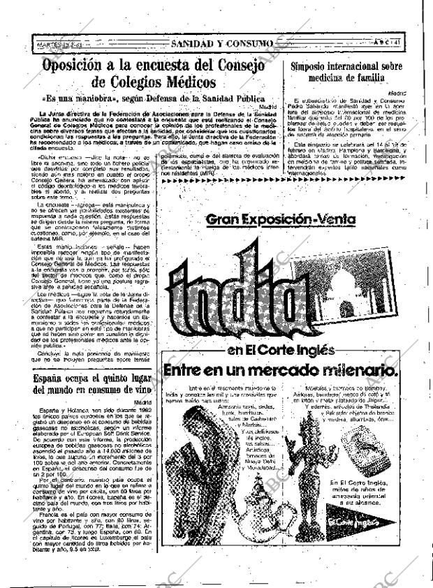 ABC MADRID 15-02-1983 página 41