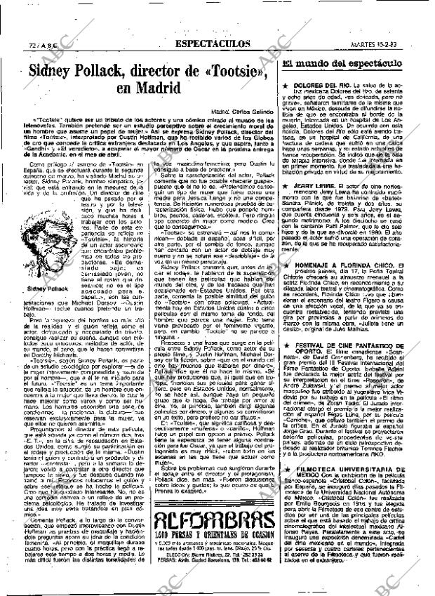 ABC MADRID 15-02-1983 página 72