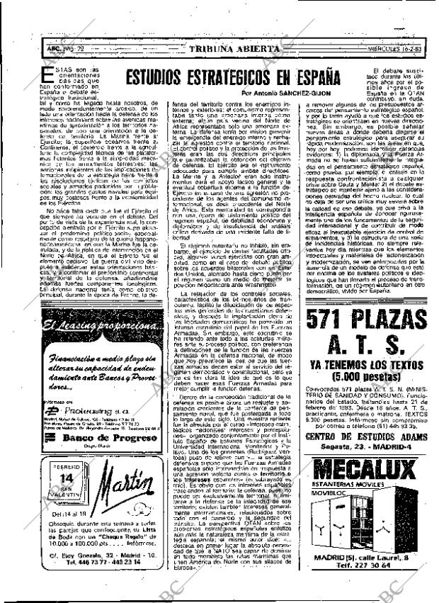 ABC MADRID 16-02-1983 página 22