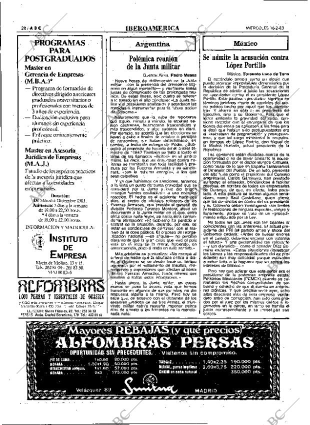 ABC MADRID 16-02-1983 página 28