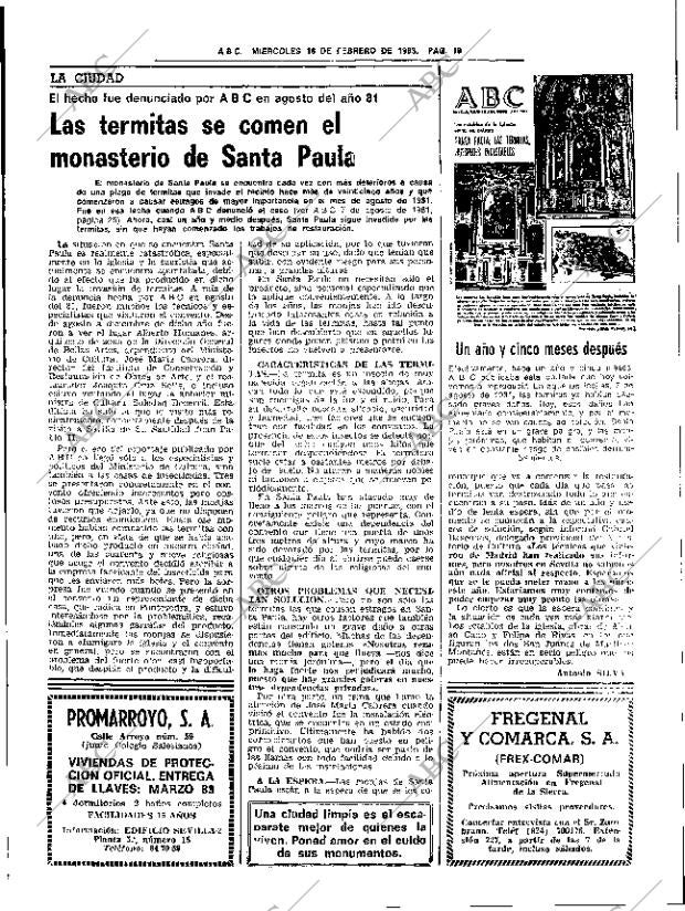 ABC SEVILLA 16-02-1983 página 27