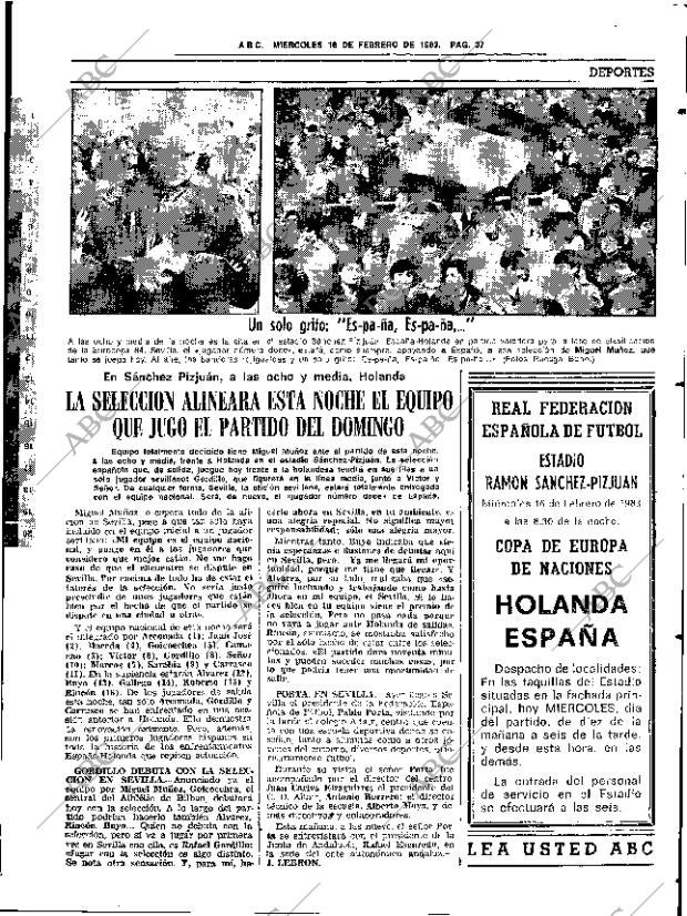ABC SEVILLA 16-02-1983 página 45