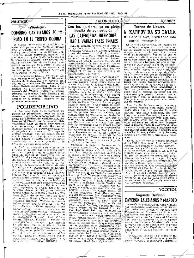ABC SEVILLA 16-02-1983 página 50