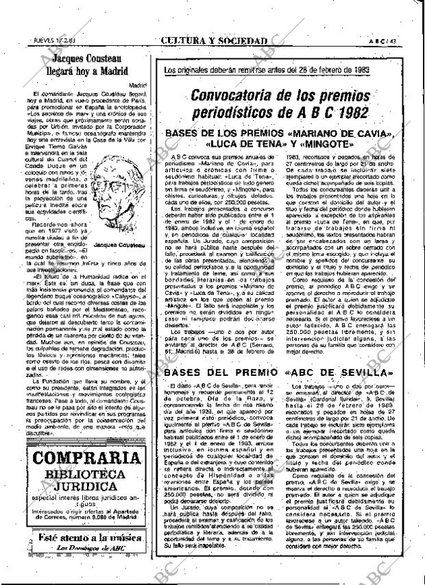 ABC MADRID 17-02-1983 página 43