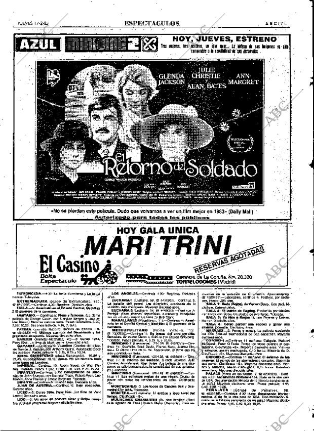 ABC MADRID 17-02-1983 página 71