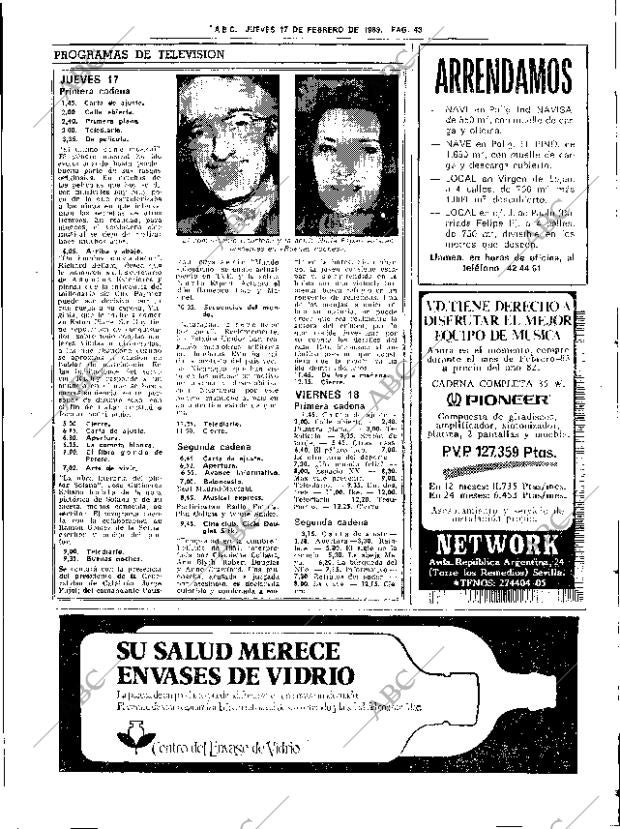 ABC SEVILLA 17-02-1983 página 57