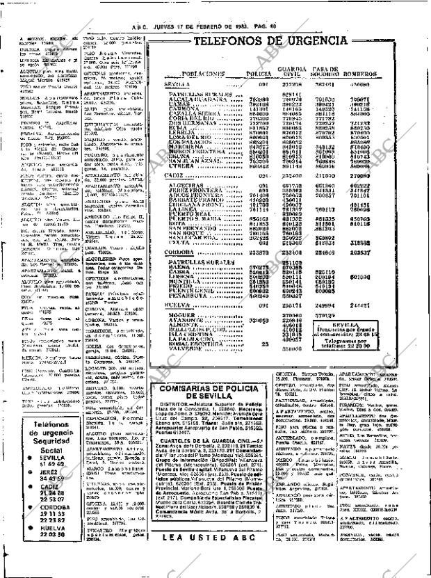 ABC SEVILLA 17-02-1983 página 62