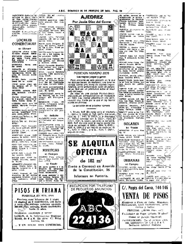 ABC SEVILLA 20-02-1983 página 85