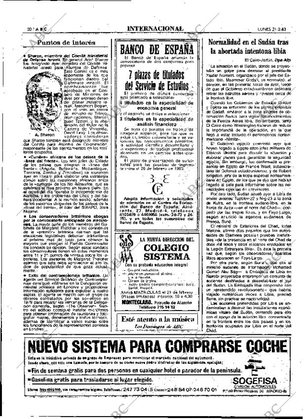 ABC MADRID 21-02-1983 página 20