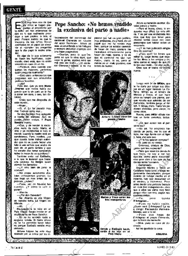 ABC MADRID 21-02-1983 página 76