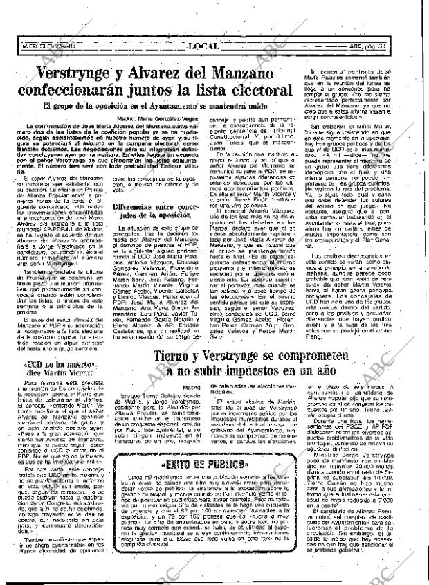 ABC MADRID 23-02-1983 página 33