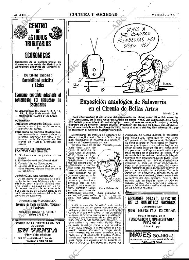 ABC MADRID 23-02-1983 página 40