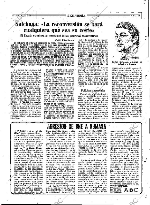 ABC MADRID 23-02-1983 página 51