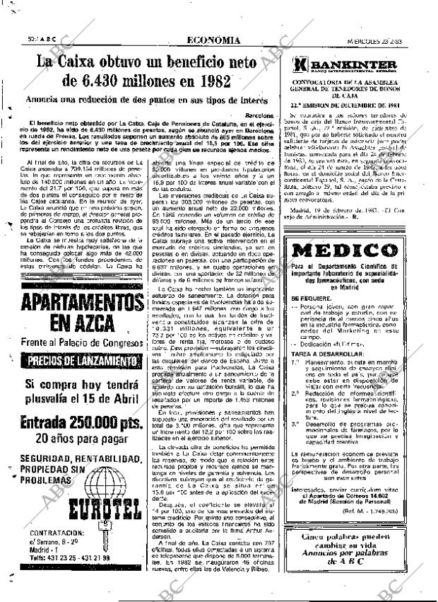 ABC MADRID 23-02-1983 página 52