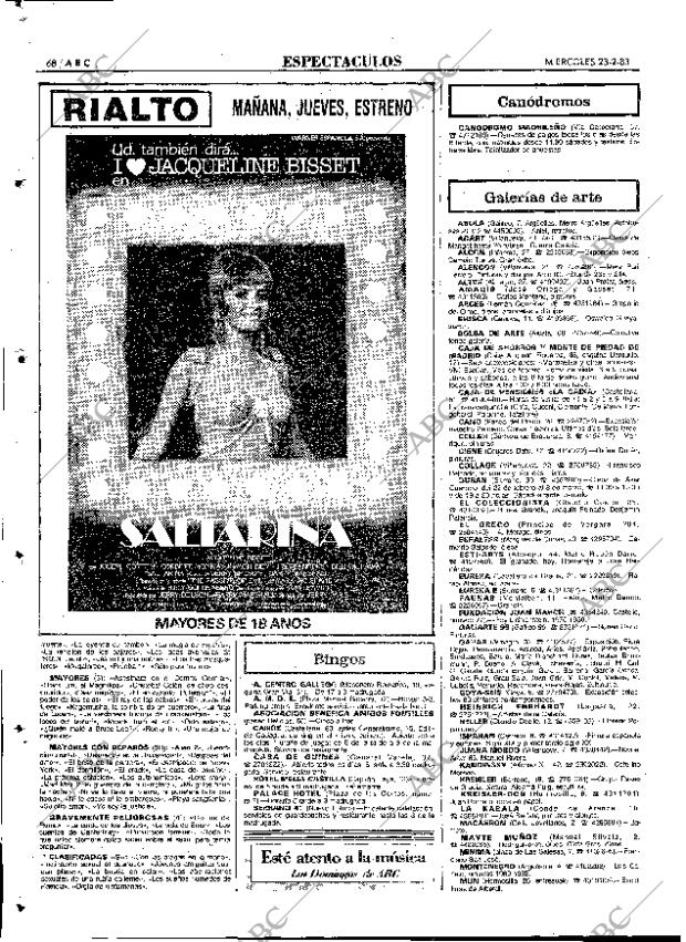 ABC MADRID 23-02-1983 página 68