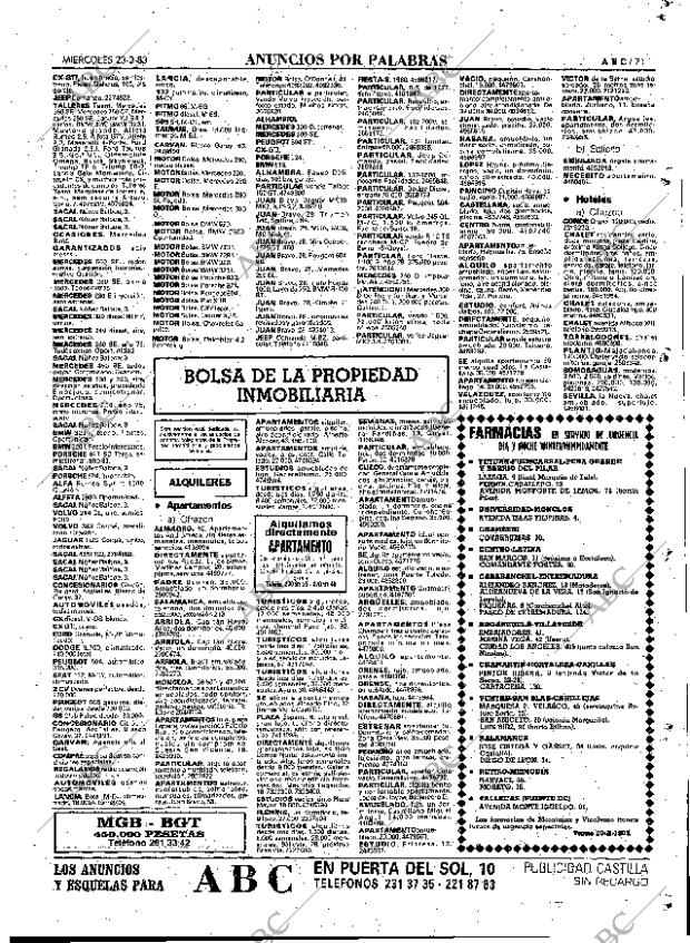 ABC MADRID 23-02-1983 página 71