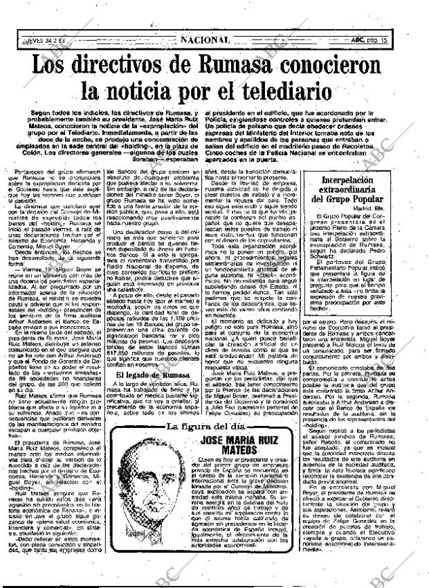 ABC MADRID 24-02-1983 página 15