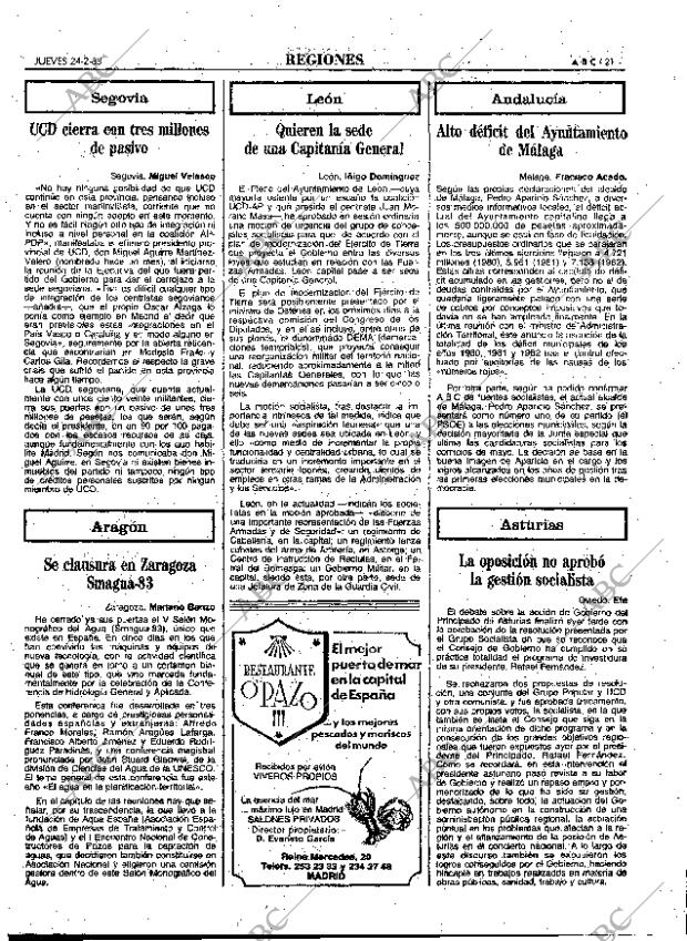 ABC MADRID 24-02-1983 página 21