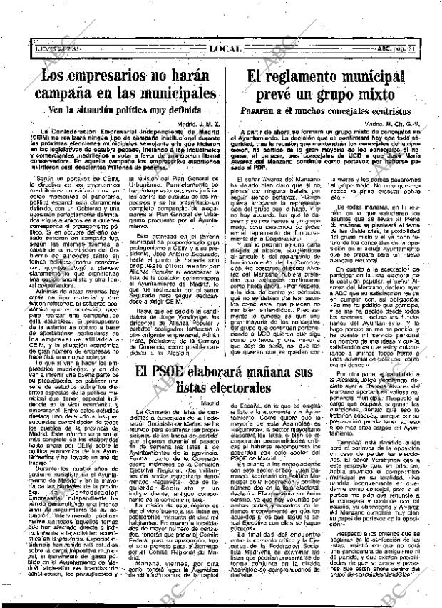 ABC MADRID 24-02-1983 página 31