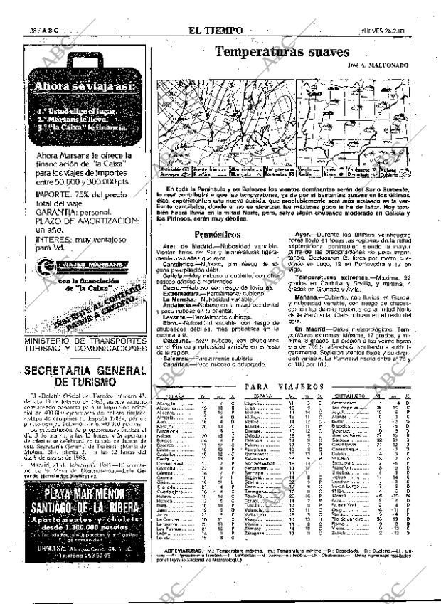 ABC MADRID 24-02-1983 página 38