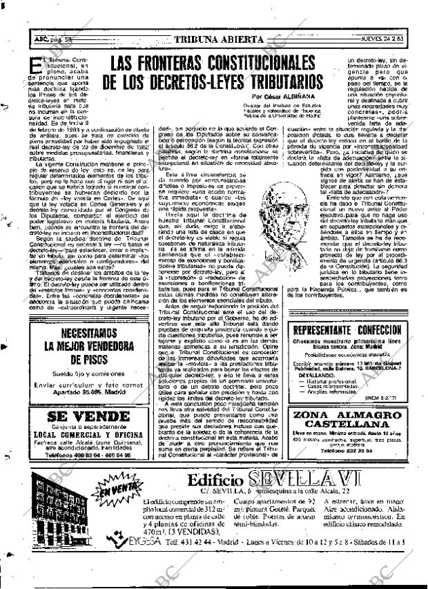 ABC MADRID 24-02-1983 página 58