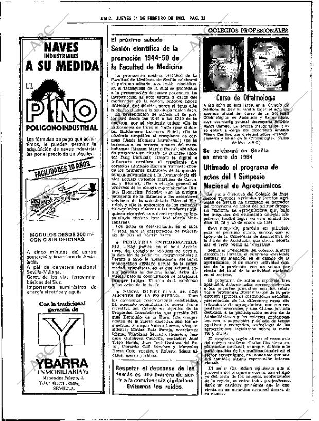 ABC SEVILLA 24-02-1983 página 44
