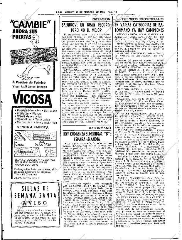 ABC SEVILLA 25-02-1983 página 56