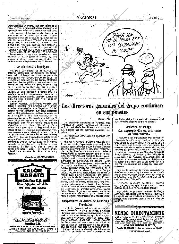 ABC MADRID 26-02-1983 página 21