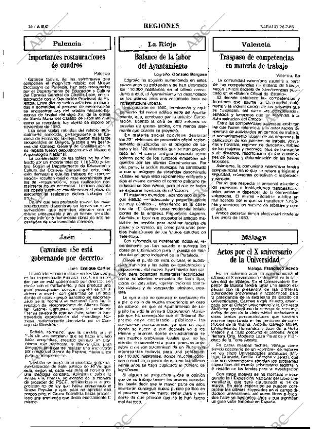 ABC MADRID 26-02-1983 página 26