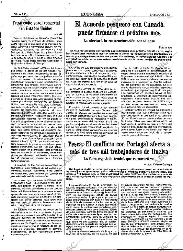 ABC MADRID 26-02-1983 página 58