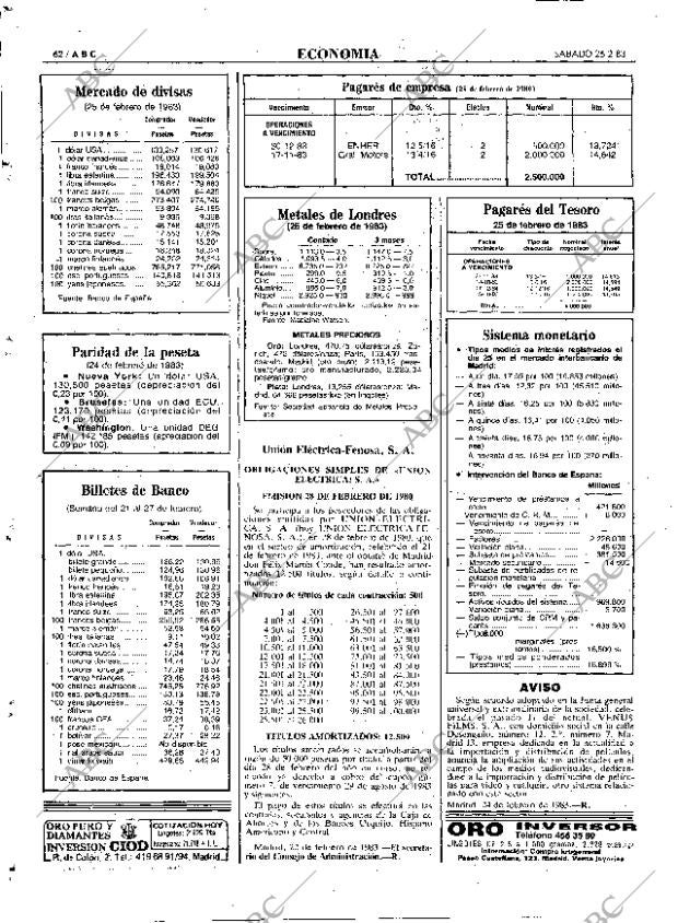 ABC MADRID 26-02-1983 página 62