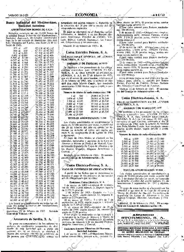 ABC MADRID 26-02-1983 página 63