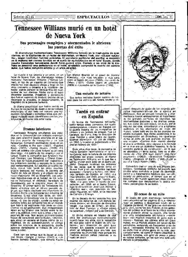 ABC MADRID 26-02-1983 página 71