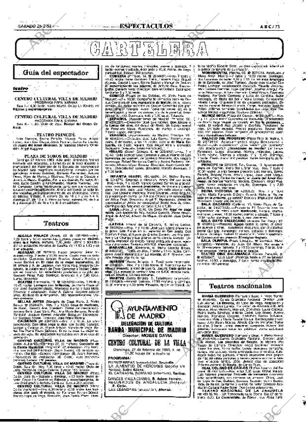 ABC MADRID 26-02-1983 página 73