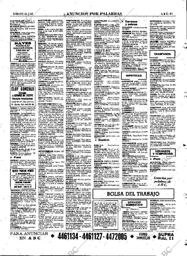ABC MADRID 26-02-1983 página 81