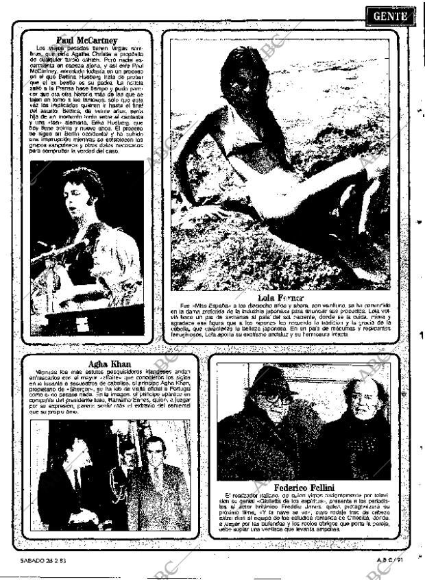 ABC MADRID 26-02-1983 página 91