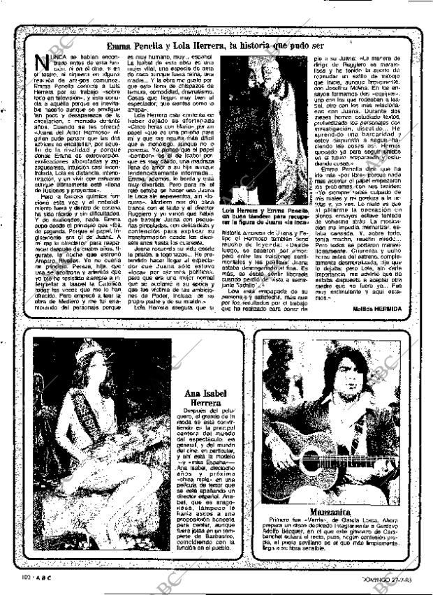 ABC MADRID 27-02-1983 página 102
