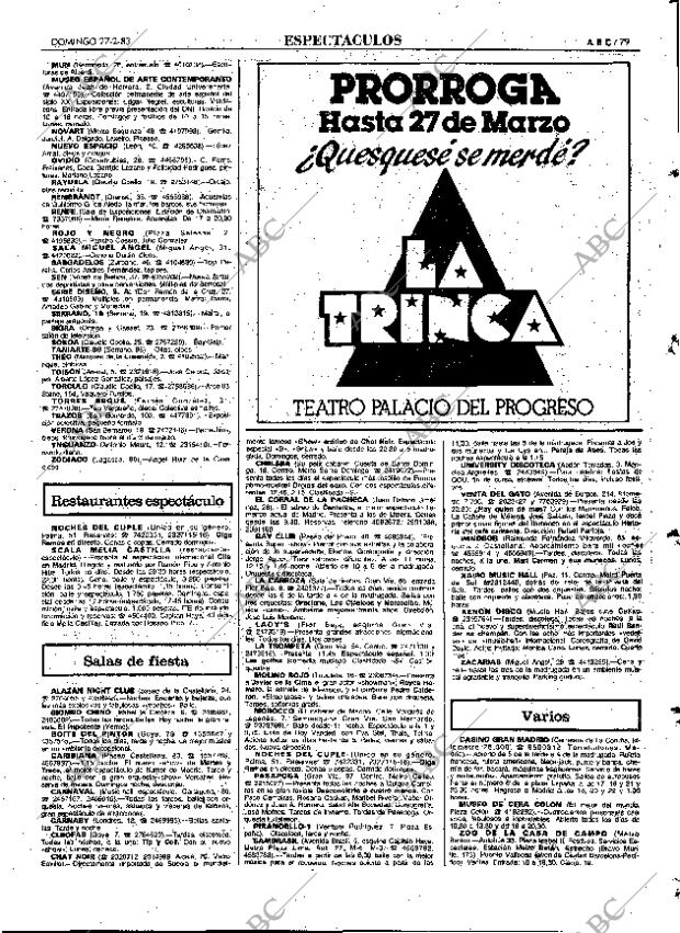 ABC MADRID 27-02-1983 página 79