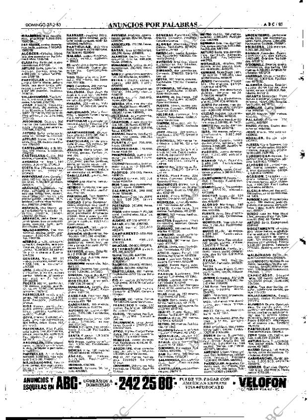 ABC MADRID 27-02-1983 página 85