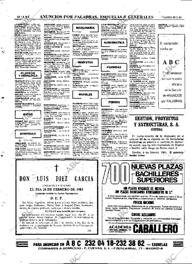 ABC MADRID 28-02-1983 página 68