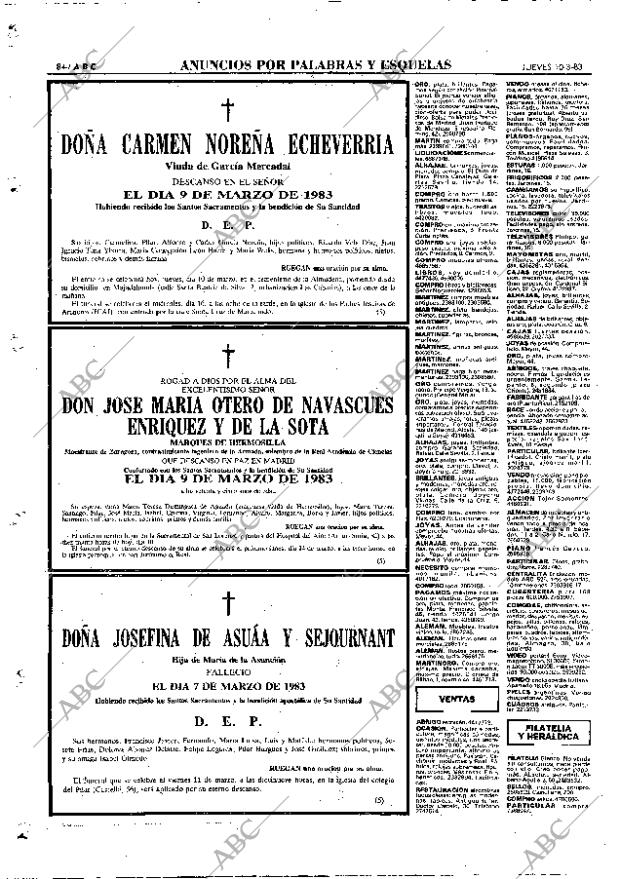 ABC MADRID 10-03-1983 página 84