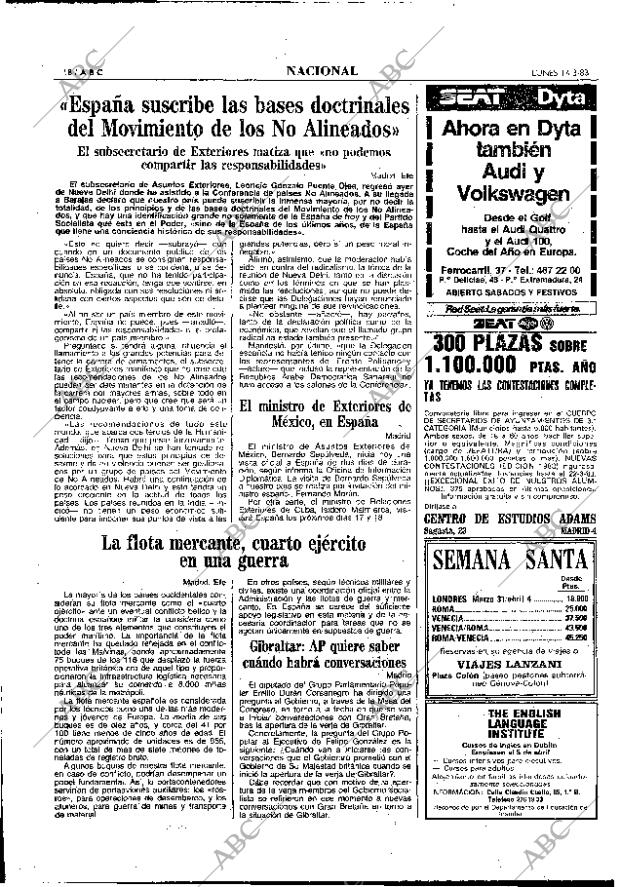 ABC MADRID 14-03-1983 página 18