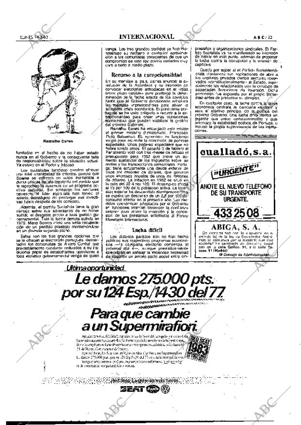 ABC MADRID 14-03-1983 página 23