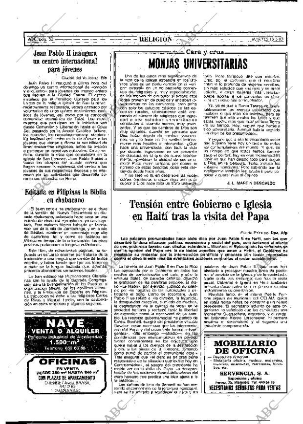 ABC MADRID 15-03-1983 página 52