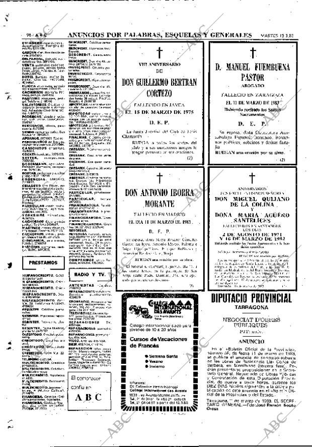 ABC MADRID 15-03-1983 página 98