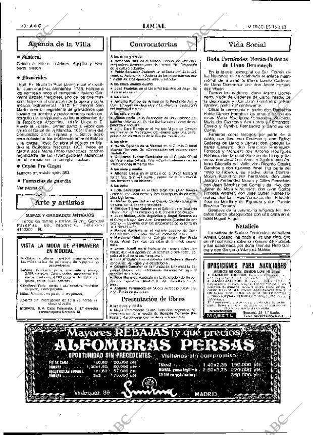 ABC MADRID 16-03-1983 página 40