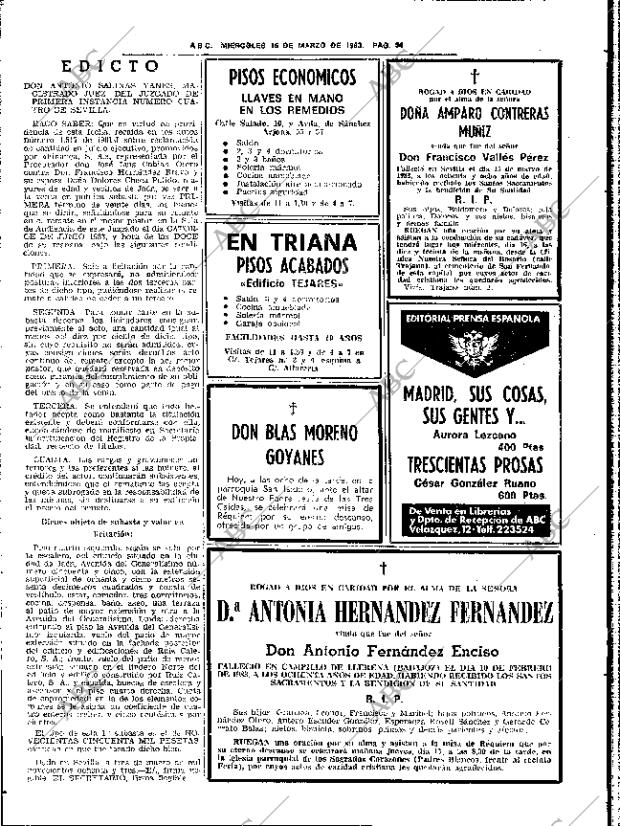 ABC SEVILLA 16-03-1983 página 64