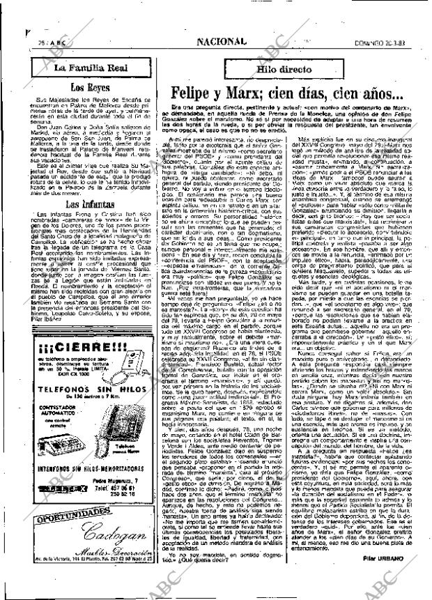 ABC MADRID 20-03-1983 página 28