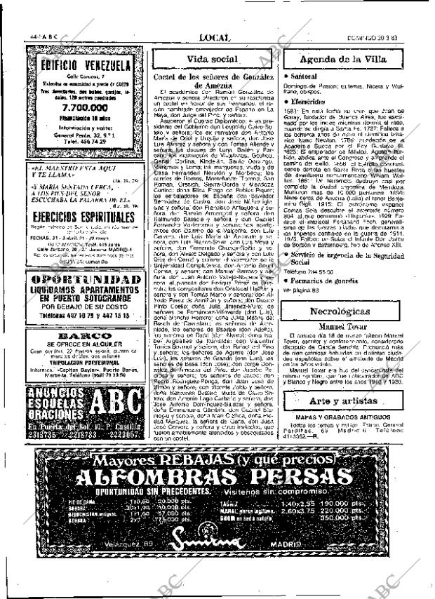 ABC MADRID 20-03-1983 página 44